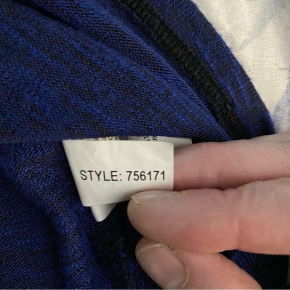 MBLM by Tess Holliday Plus Size Designer Women’s Shirt Blue Metallic Details - Picture 5 of 9